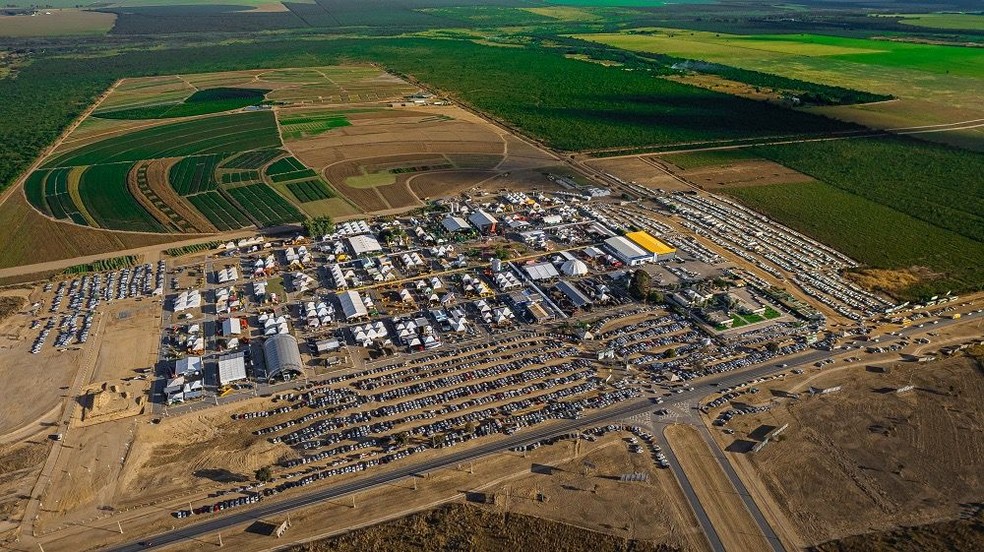 Vista aérea da Bahia Farm Show em 2022 — Foto: Divulgação