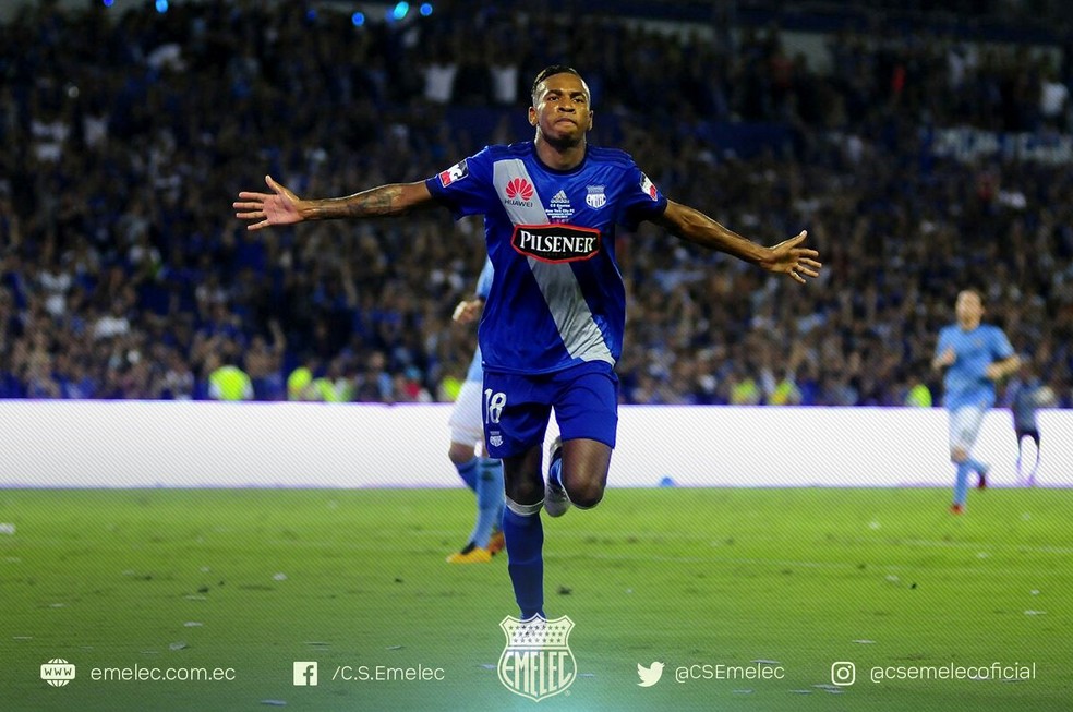 Preciado é um dos destaques do Emelec (Foto: Divulgação/Emelec)