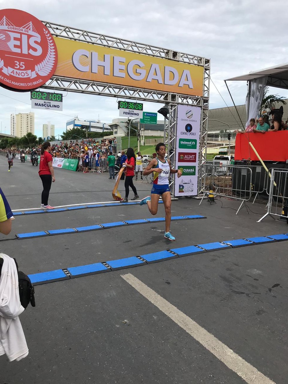 Mestawut Fikir Truneh chegou em 1Âº lugar â€” Foto: AndrÃ© Souza/ G1