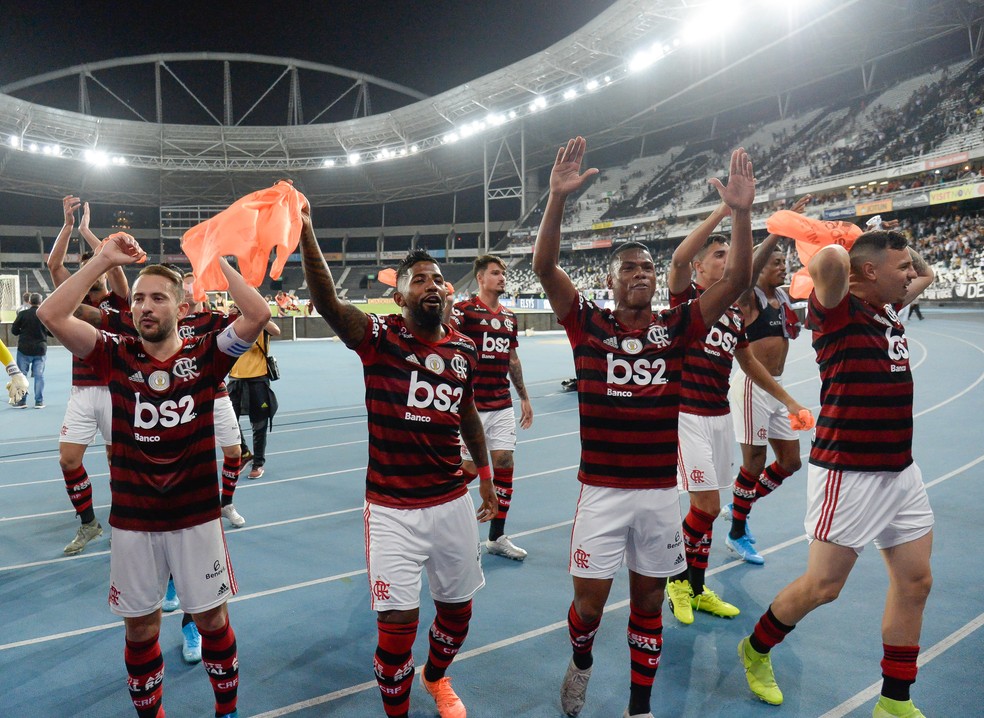 Última vitória do Flamengo foi contra o Botafogo, no Engenhão — Foto: Alexandre Vidal