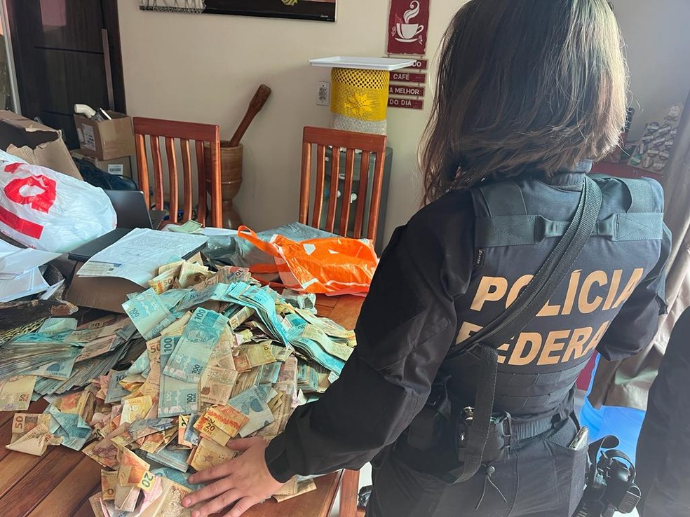 PF realiza operação contra fraudes no auxílio emergencial no MA; suspeito foi preso com mais R$ 300 mil em espécie — Foto: Divulgação/PF