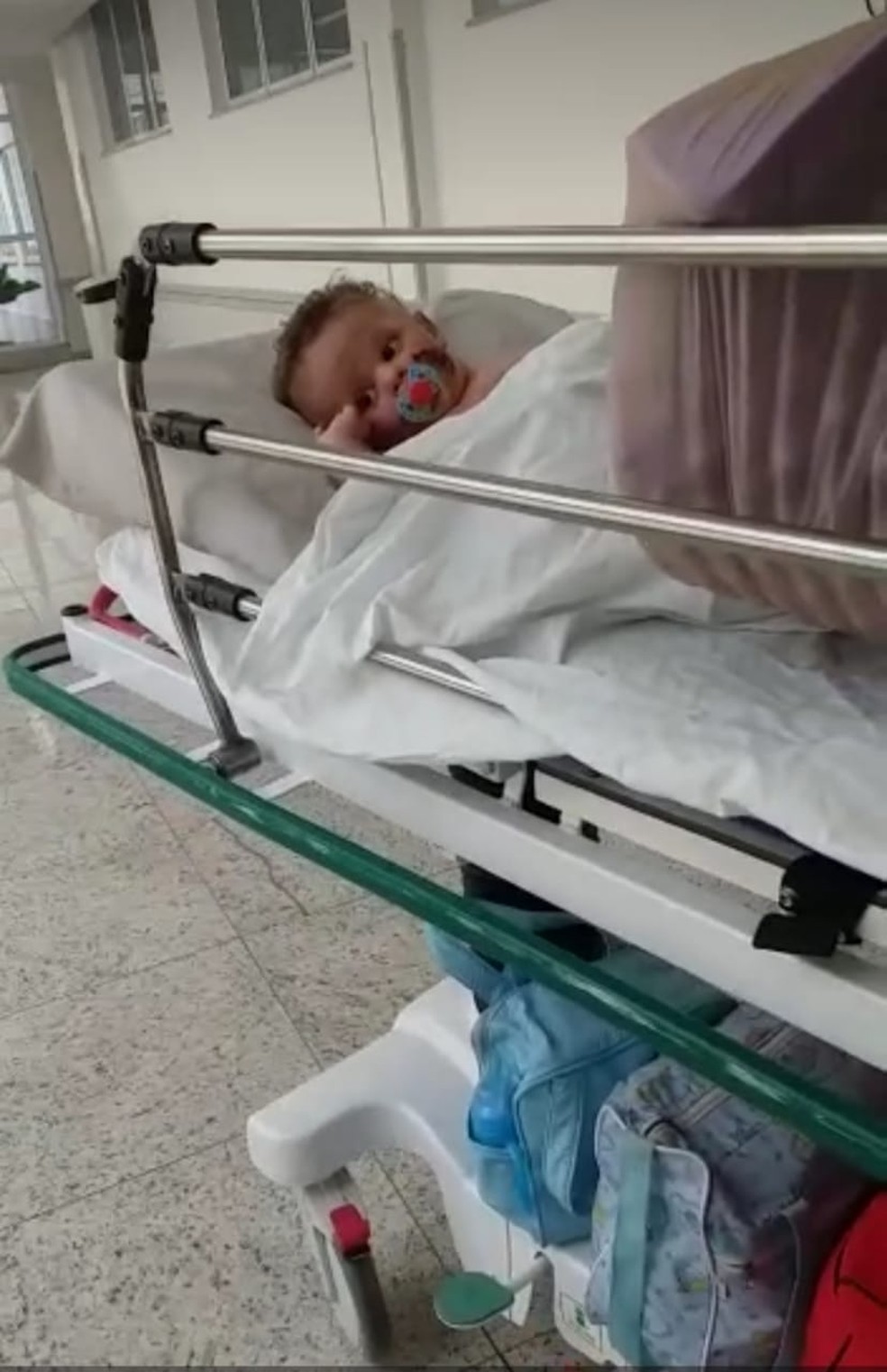 Bebê que teve 80% do corpo queimado por explosão em fogão a lenha tem alta após 40 dias internado em MT — Foto: Arquivo pessoal