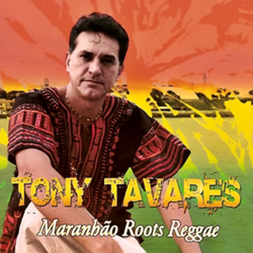 Esta é a capa do CD de reggae lançado por Tony Tavares — Foto: Reprodução/Capa CD
