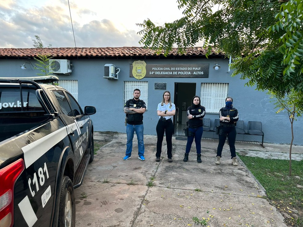 Delegacia de Altos, no Piauí — Foto: Divulgação/ Polícia Civil
