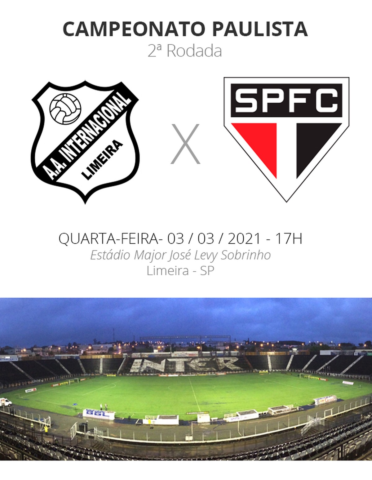 Inter de Limeira x São Paulo veja onde assistir, escalações, desfalques e arbitragem