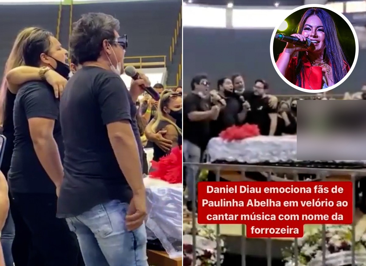 Daniel Diau emociona fãs no velório de Paulinha Abelha (Foto: Reprodução/ Instagram)