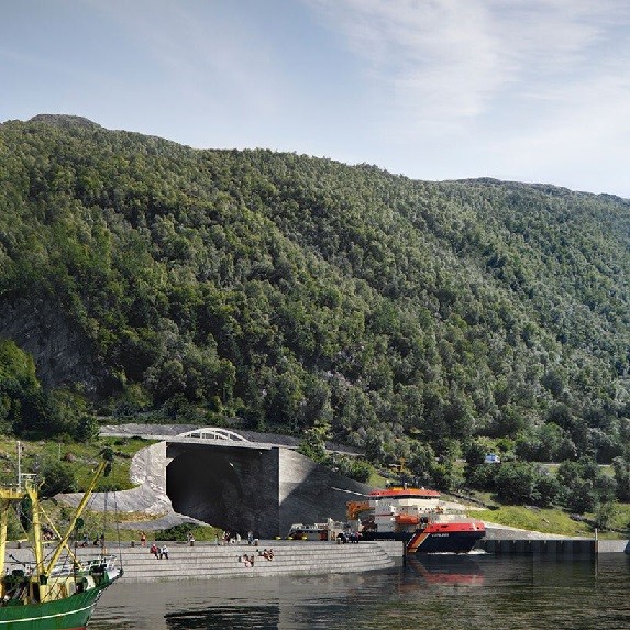 Primeiro túnel para navios do mundo será construído na Noruega (Foto: Divulgação)