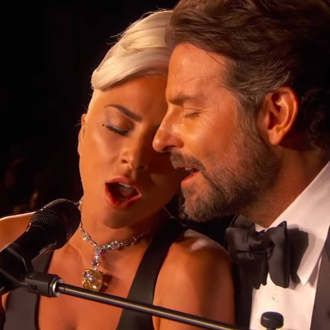 Lady Gaga e Bradley Cooper na noite do Oscar (Foto: Reprodução)