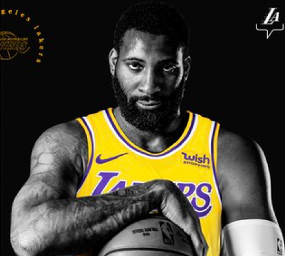 Dre assina com os Lakers — Foto: Reprodução Instagram
