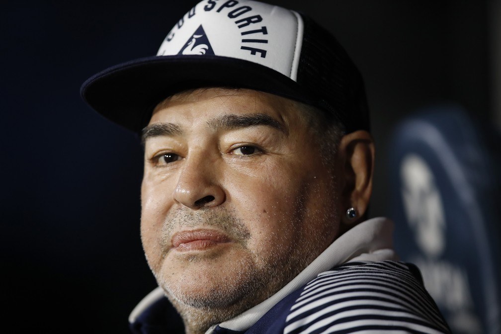 Diego Maradona, em foto de março de 2020 — Foto: Natacha Pisarenko/AP/Arquivo