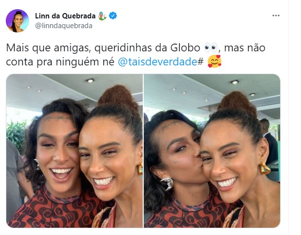 Lina posa com Taís Araújo (Foto: Reprodução/Instagram)