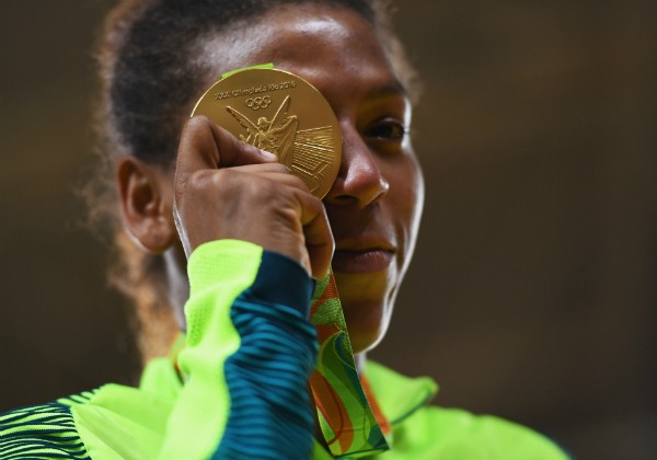Rafaela Silva, judoca brasileira que conquistou ouro nas Olimpíadas do Rio (Foto: Getty Images)