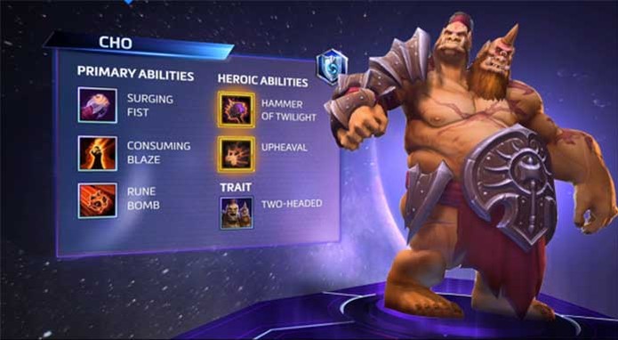  Cho'Gall, ogro de duas cabeças de Heroes of the Storm e suas habilidades (Foto: Reprodução/Blizzard)