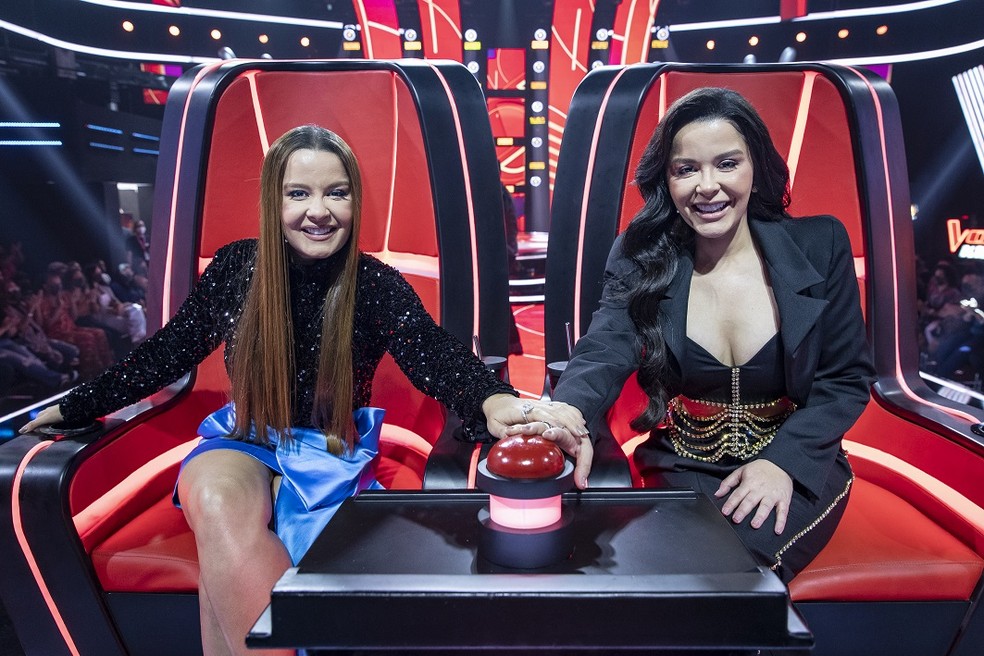 Maiara e Maraísa estreiam como juradas do 'The Voice Kids' — Foto: Fábio Rocha