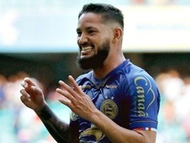 Registrado, Arthur Caíke se apresenta à torcida do Cruzeiro (Felipe Oliveira/Divulgação/EC Bahia)