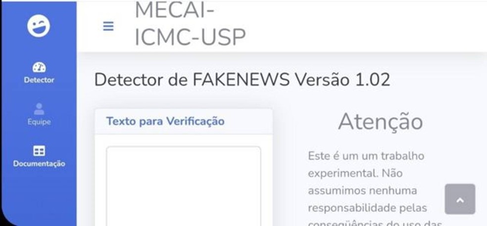 Por ora, o detector de fake news da USP de São Carlos ainda é experimental e só funciona com textos completos — Foto: DIVULGAÇÃO