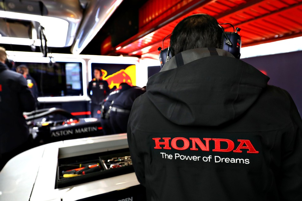 Honda inicia parceria com a RBR em 2019 &mdash; Foto: Mark Thompson/Getty Images
