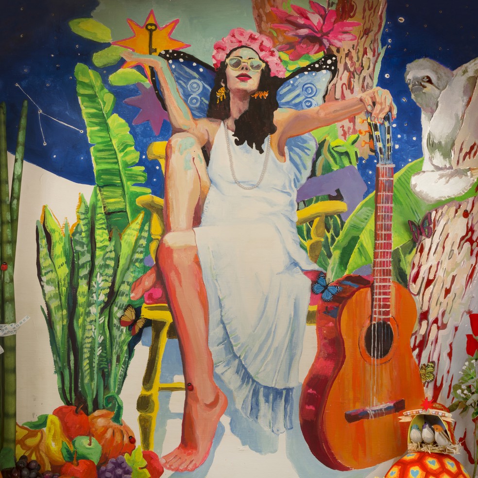 Capa do álbum 'Portas', de Marisa Monte — Foto: Arte de Marcela Cantuária