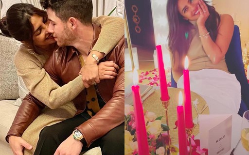 Nick Jonas faz surpresa para Priyanka Chopra no aniversário de casamento