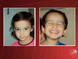 Os gêmeos de cinco anos morreram em acidente na BR-101, na Bahia.  (Foto: Imagens/Tv Bahia)