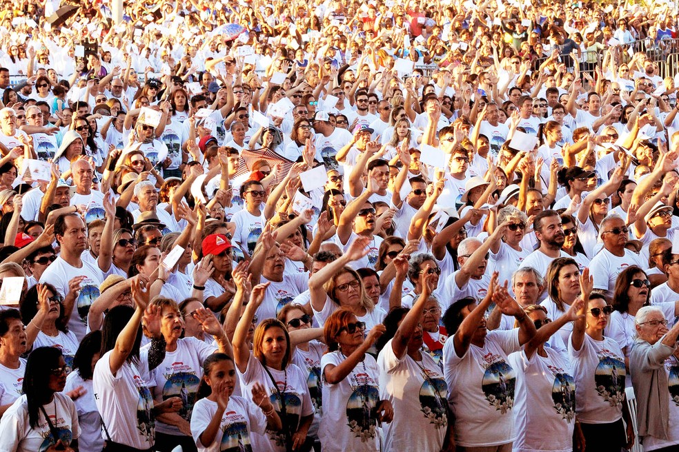 Celebração de Pentecostes em Taguatinga, no DF, em imagem de arquivo — Foto: Renato Araújo/Agência Brasília