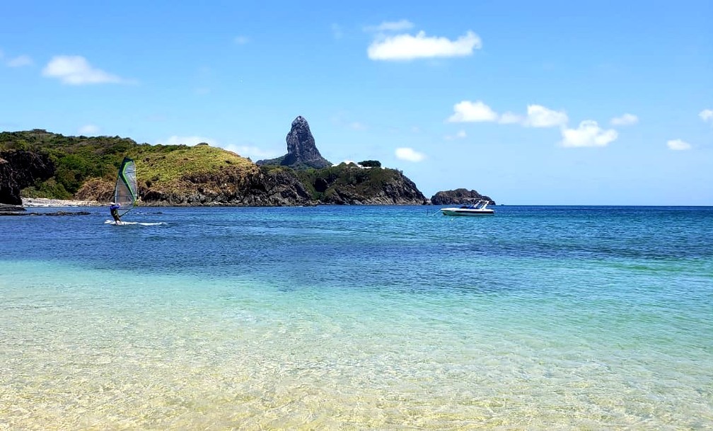 Noronha não recebe turistas desde março  — Foto: Ana Clara Marinho/TV  Globo