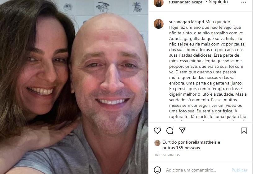 Susana Garcia fala sobre 1 ano de morte de Paulo Gustavo (Foto: Reprodução / Instagram)