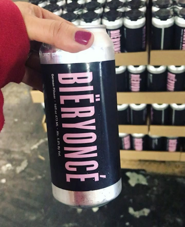 A cerveja em homenagem à cantora Beyoncé (Foto: Instagram)
