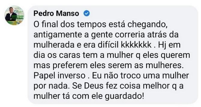 Pedro Manso fez comentário homofóbico em foto de Jesuíta Barbosa beijando o namorado (Foto: Reprodução/Instagram)
