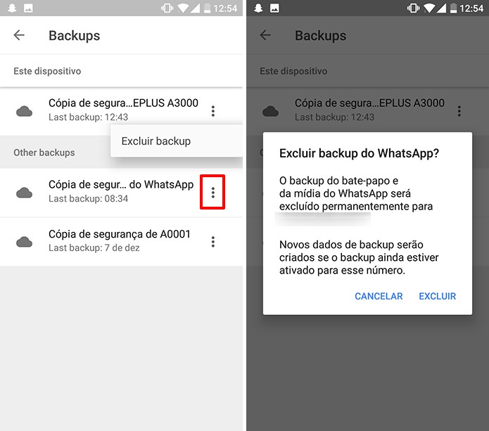 Google Drive permite excluir backup de aplicativos e celulares para liberar espaço (Foto: Reprodução/Elson de Souza)