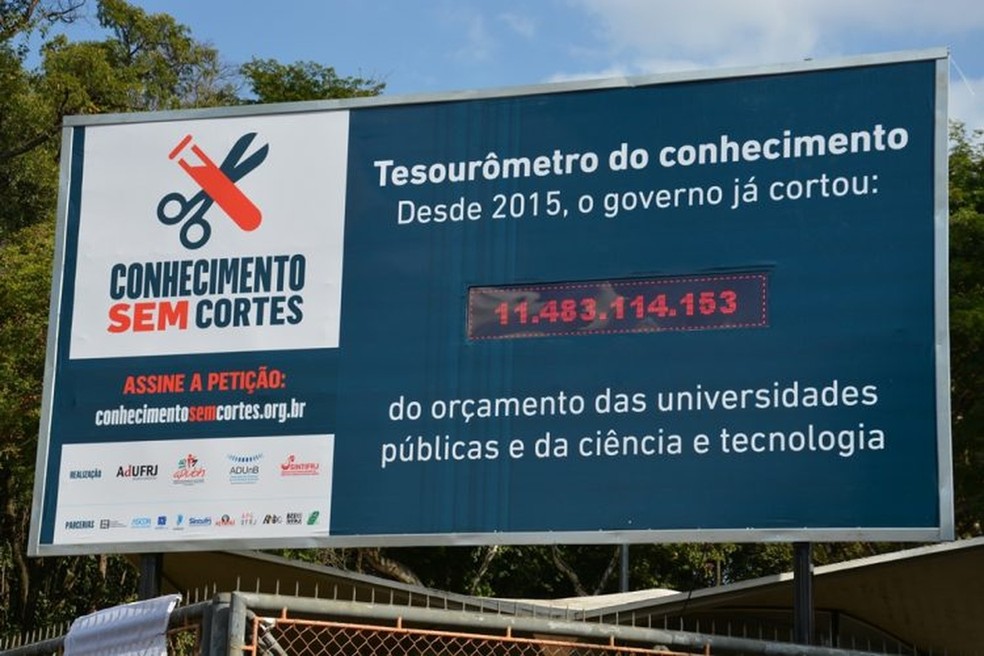 Tesourômetro instalado na Universidade Federal de Minas Gerais em julho deste ano (Foto: Divulgação)