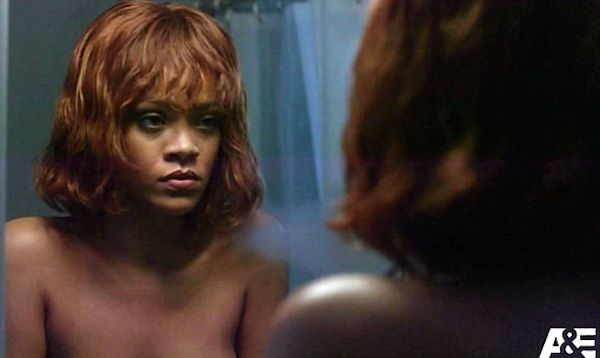 A cantora Rihanna em cena da série Bates Motel (Foto: Reprodução)