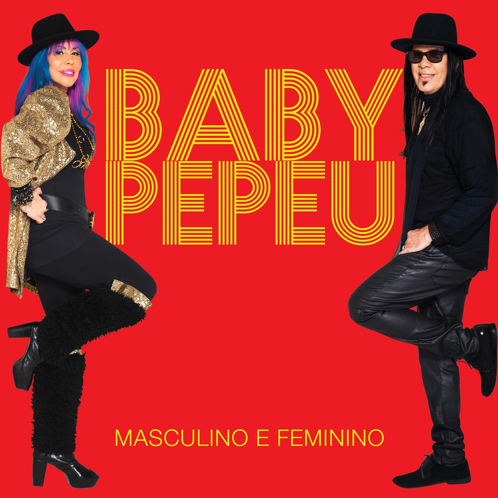 Capa do single 'Masculino e feminino', de Baby do Brasil & Pepeu Gomes — Foto: Divulgação