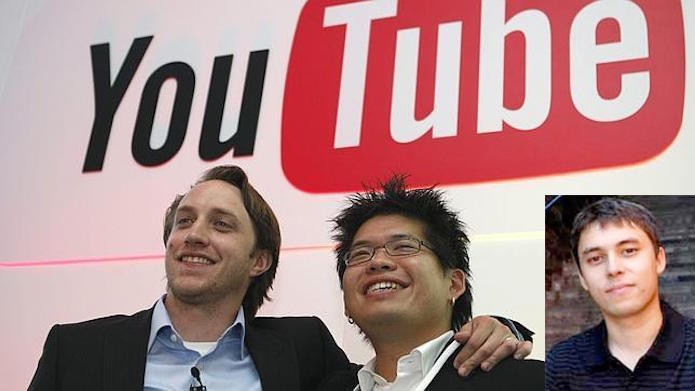O criadores do YouTube: Chad Hurley, Steve Chen e Jawed Karim (Foto: Montagem/Edivaldo Brito)