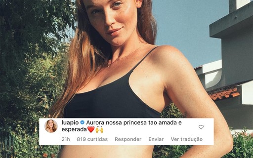 Luana Piovani baba em foto de Cintia Dicker, grávida: "Aurora, princesa amada e esperada"
