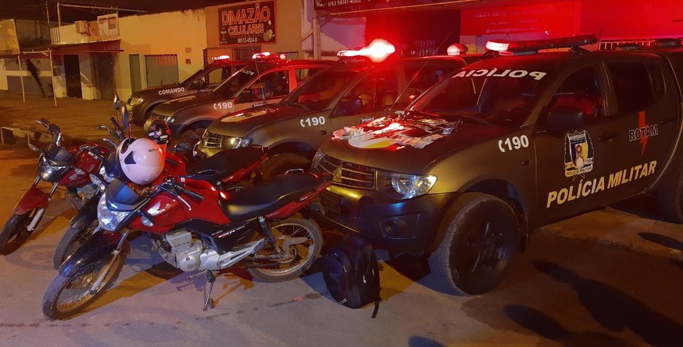 PM apreendeu motocicletas roubadas — Foto: Divulgação/PM