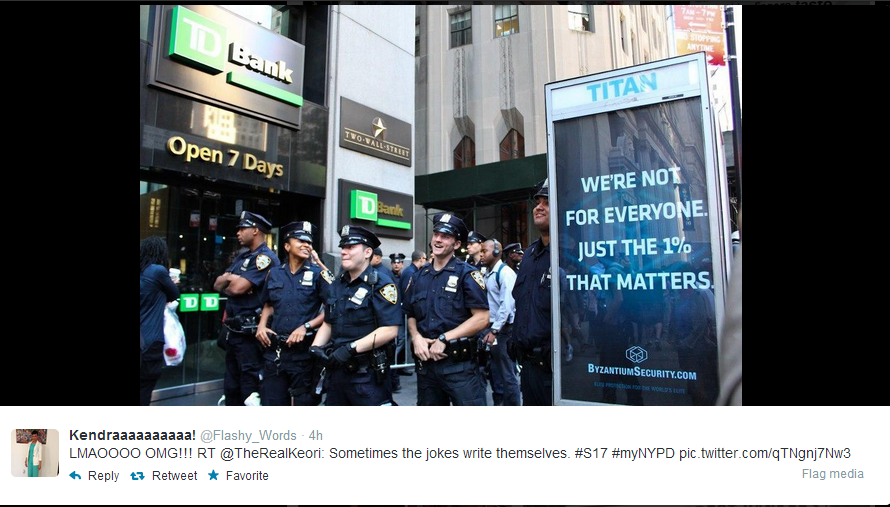 Imagem enviada na campanha da polícia de Nova York (Foto: reprodução)