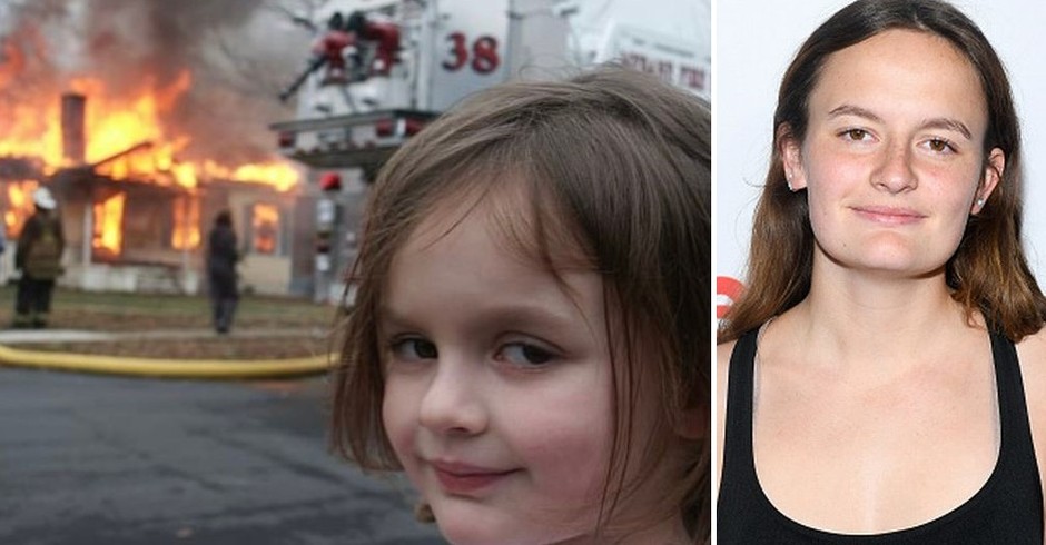Menina do meme do incêndio já está com 21 anos (Foto: Reprodução) Menina do meme do incêndio já está com 21 anos (Foto: Reprodução)