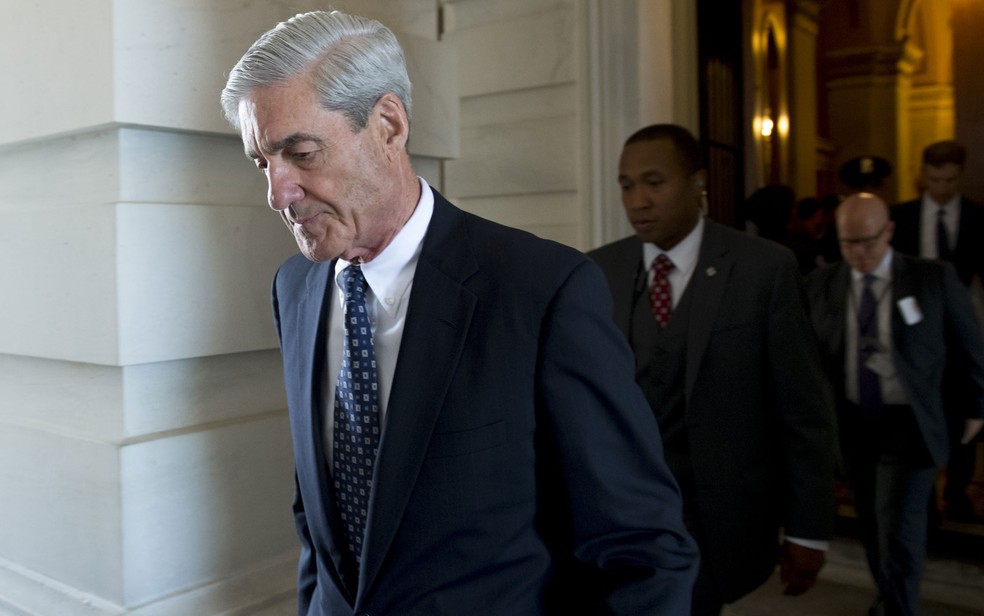 O ex-diretor do FBI Robert Mueller, procurador especial encarregado da investigação sobre a Rússia, em foto de 21 de junho (Foto: Saul Loeb/AFP)