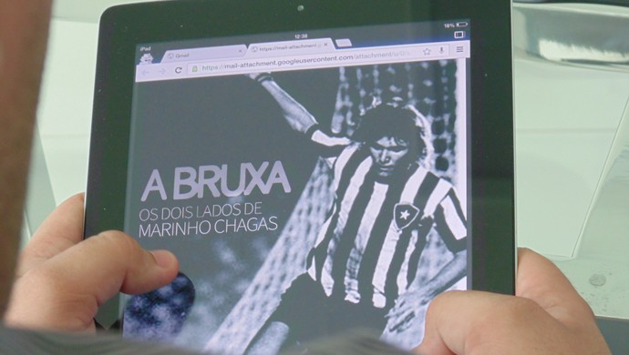 Biografia de Marinho Chagas, escrita pelo jornalista Luan Xavier (Foto: Ferreira Neto/GloboEsporte.com)