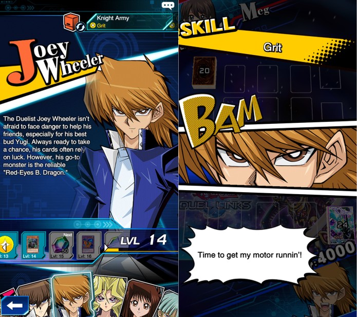 Yu-Gi-Oh! Duel Links: habilidades de Joey são baseadas em sorte (Foto: Reprodução/Vinícius Mathias)