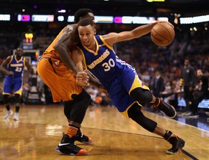 Golden State x Jazz Curry (Foto: AFP)