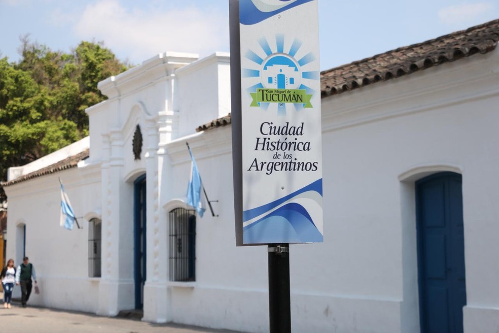Ponto turístico da cidade histórica de Tucumán  — Foto: Eduardo Moura