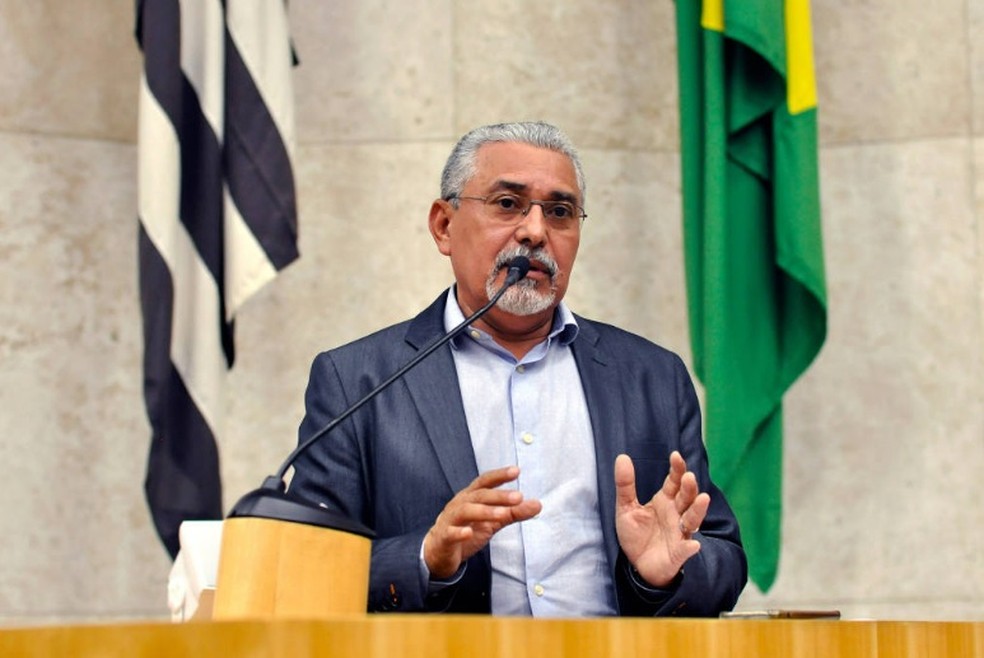 O líder do PT na Câmara Municipal de São Paulo, vereador Senival Moura.  — Foto: Afonso Braga/CMSP