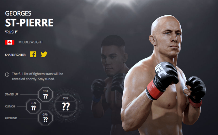 Veja lista de lutadores lendários de UFC 2 (Foto: Divulgação/EA)