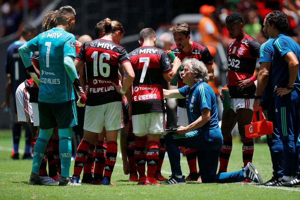 Jesus, Flamengo x Athletico, Supercopa — Foto: REUTERS/Adriano Machado