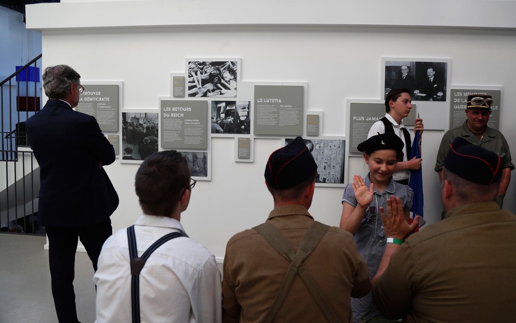 Museu da Liberação de Paris possibilita descer até o quartel-general da resistência parisiense, no sul da capital francesa — Foto: Zakaria Abdelkafi/AFP