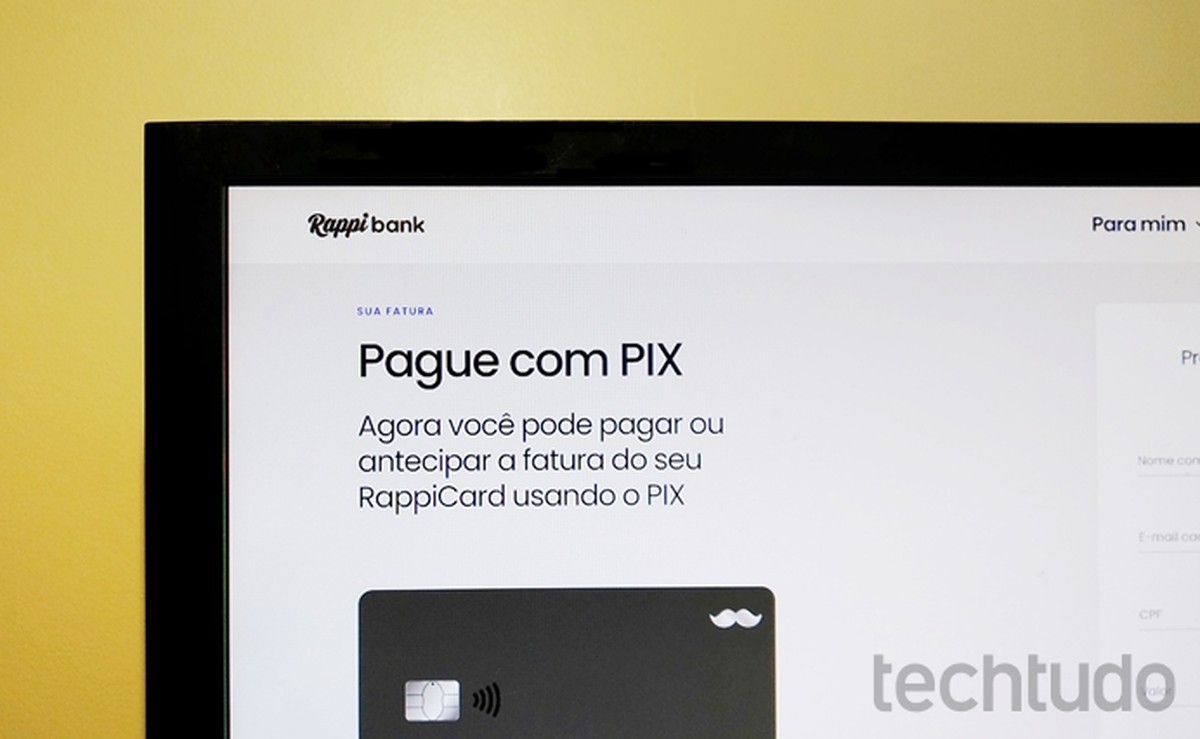 RappiCard: como antecipar o pagamento da fatura via Pix