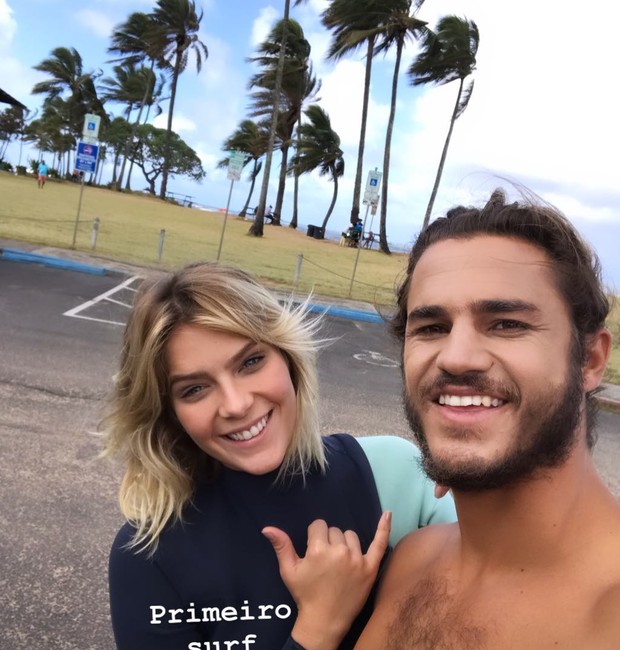 Isabella Santoni e Caio Vaz (Foto: Reprodução/Instagram)