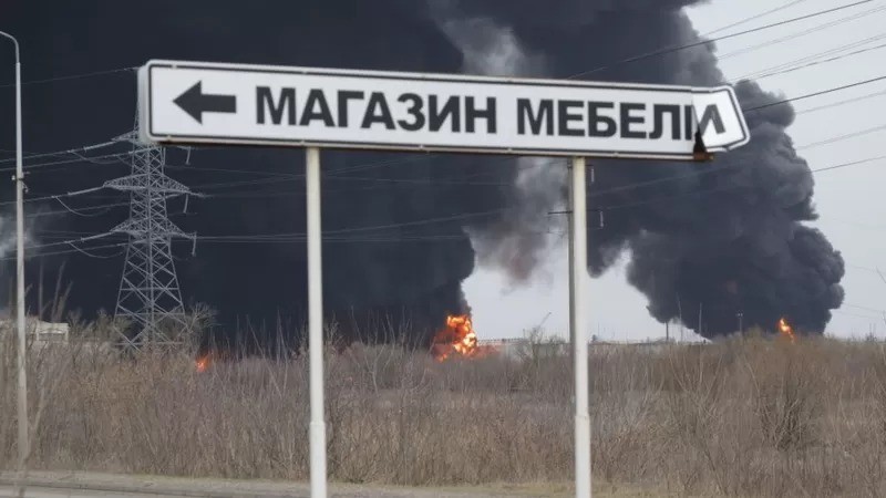 Rússia acusou Ucrânia de lançar ataque a depósitos de combustível em Belgorod (Foto: Getty Images via BBC News)